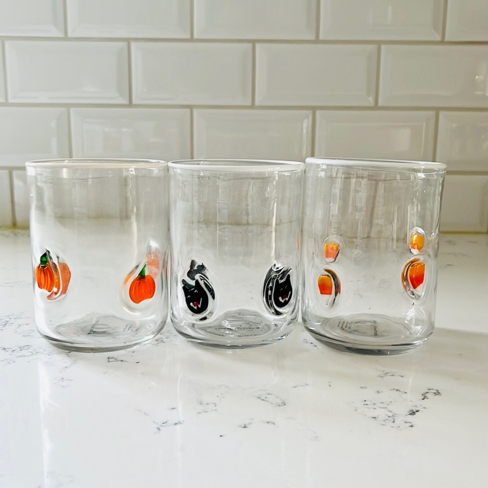 Anthropologie 🎃Harvest Pumpkin Juice Glasses - Picture 16 of 16